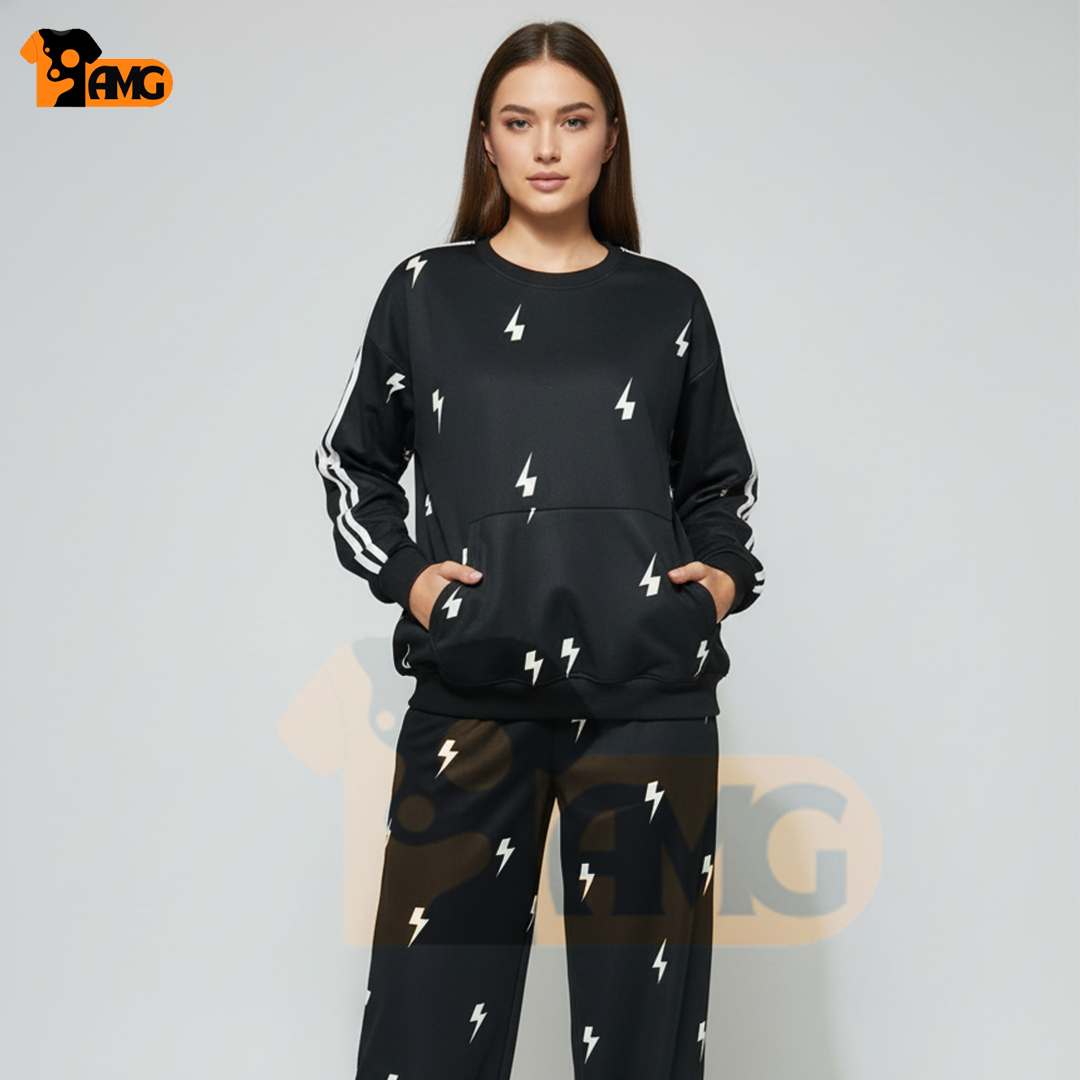 Oversized cotton suit